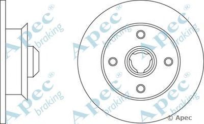 APEC BRAKING dsk213 -  Тормозной диск